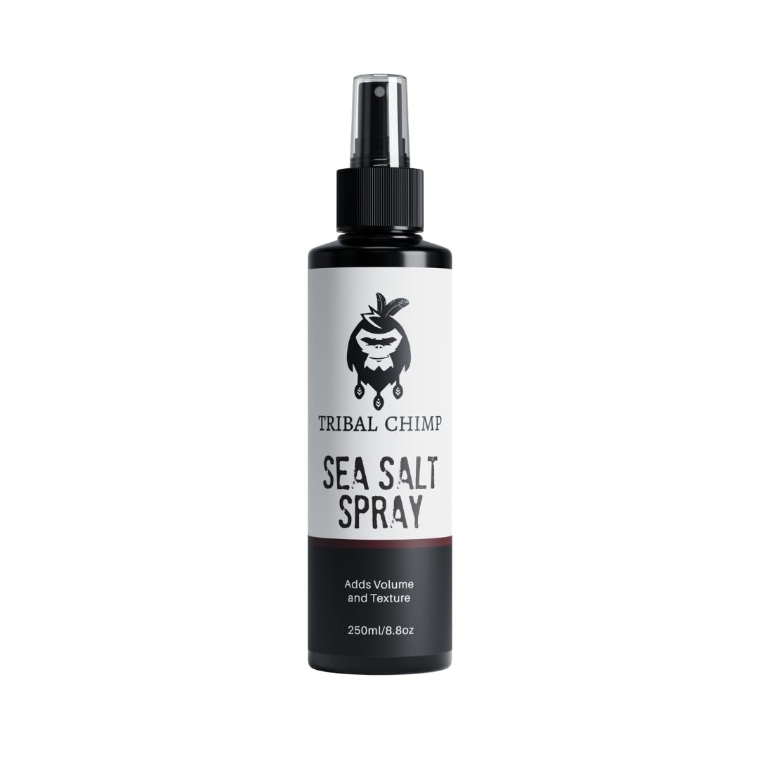 Tribal Chimp Sea Salt Spray for Men 250ml – Volumizing & Texturizing Hair Spray with Extra Hold, Natural & Alcohol Free Avelisse