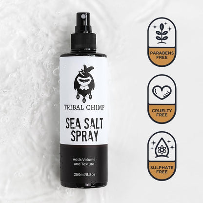 Tribal Chimp Sea Salt Spray for Men 250ml – Volumizing & Texturizing Hair Spray with Extra Hold, Natural & Alcohol Free Avelisse