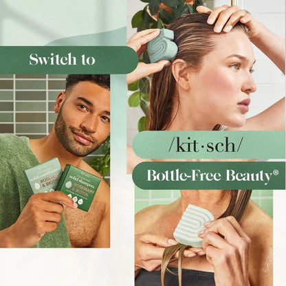 Kitsch Rosemary & Biotin Shampoo and Conditioner Set for Hair Growth – Strengthening, Thickening & Volumizing Shampoo and Conditioner Bar – Paraben, Sulfate & Silicone Free – 2 Pack Avelisse