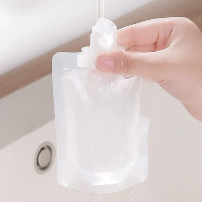 NaYiissi 10-Piece Travel Pouches for Toiletries – Leak Proof TSA Approved Squeeze Liquid Pouches for Shampoo, Lotion, and Hand Soap