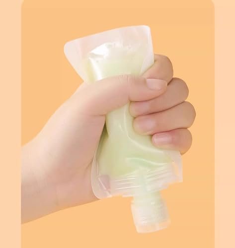 NaYiissi 10-Piece Travel Pouches for Toiletries – Leak Proof TSA Approved Squeeze Liquid Pouches for Shampoo, Lotion, and Hand Soap - görsel 10