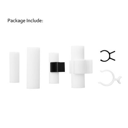 Visualsource Moustache Training Wheels - 2 Pair Set (Size L & S) Mustache Curler, Hair Styling Tool for Handlebar Mustache, Perfect Gentleman's Gift