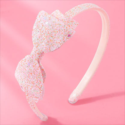 ARBEYOOU Girls Headbands 6 Pack – Pink Hair Bands for Toddler & Little Girls Ages 4-12, Cute Bow & Heart Headbands, Trendy Hair Accessories Gift Set
