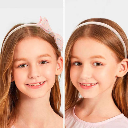 ARBEYOOU Girls Headbands 6 Pack – Pink Hair Bands for Toddler & Little Girls Ages 4-12, Cute Bow & Heart Headbands, Trendy Hair Accessories Gift Set