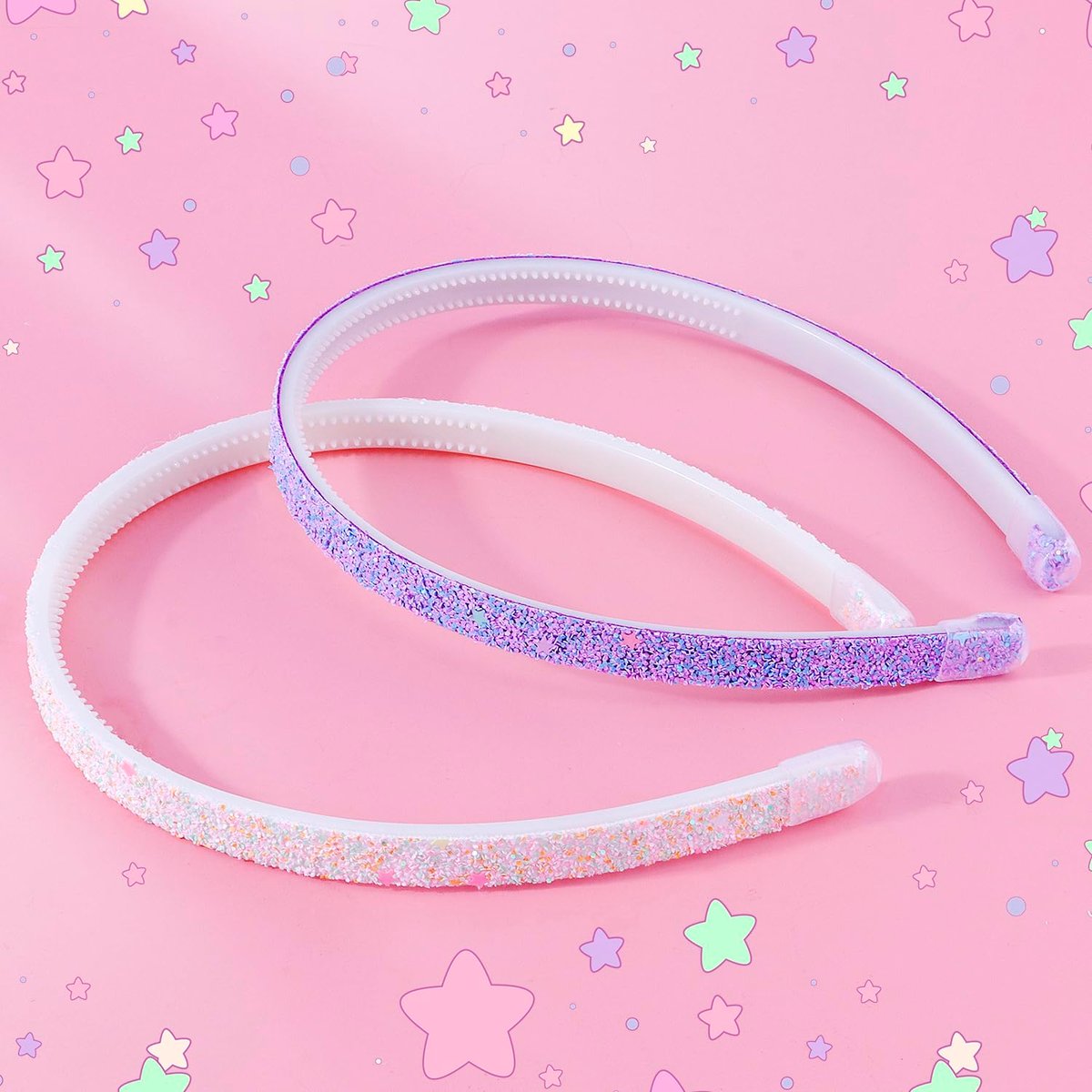 ARBEYOOU Girls Headbands 6 Pack – Pink Hair Bands for Toddler & Little Girls Ages 4-12, Cute Bow & Heart Headbands, Trendy Hair Accessories Gift Set - görsel 9