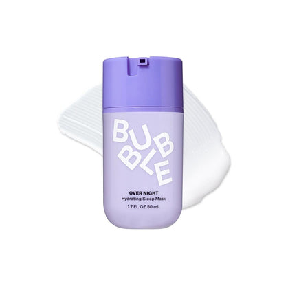 Bubble Skincare Over Night Hydrating Sleep Mask - Gentle Exfoliating Overnight Face Mask for Skin Barrier Repair with Mandelic Acid & Sodium PCA (50ml)