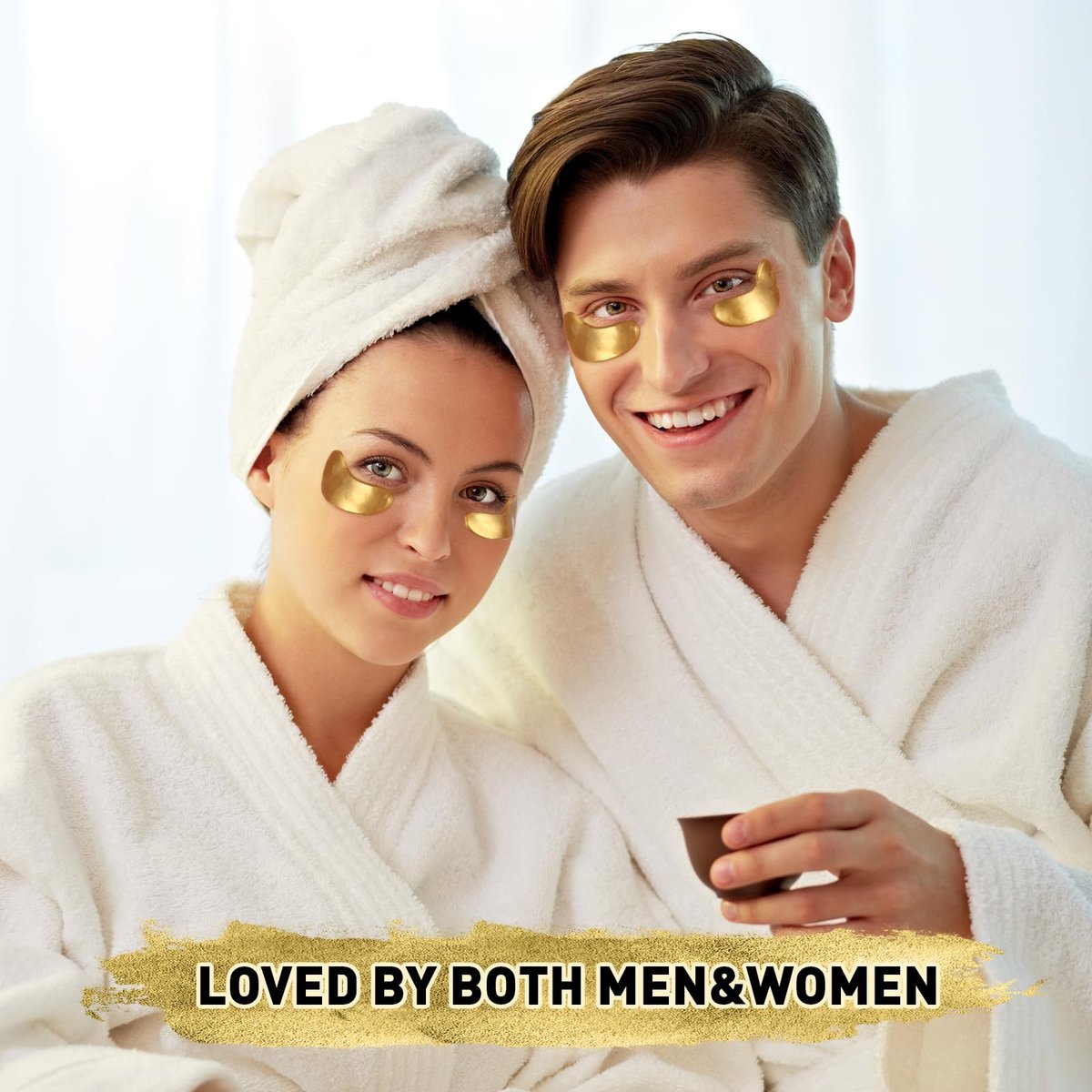 CHMI 24K Gold Under Eye Patches - 100 Pairs for Puffy Eyes, Dark Circles, Eye Bags & Wrinkles - Collagen Infused Hydrogel Eye Mask - görsel 11