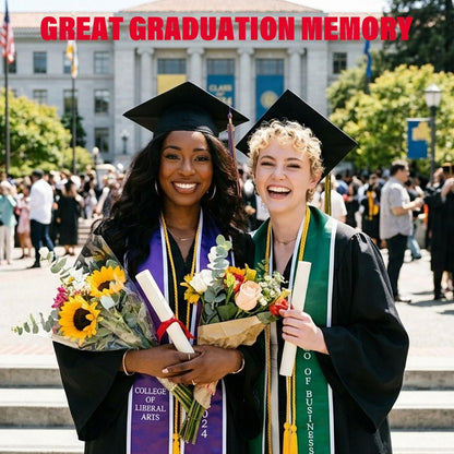 unibouti 2 Pcs Graduation Cap Headband - No-Slip Comfortable Grad Cap Headband Insert with Premium Hook and Loop Fastener, Reliable Grip for All-Day Ceremony, Fits Most Head Sizes (Black)
