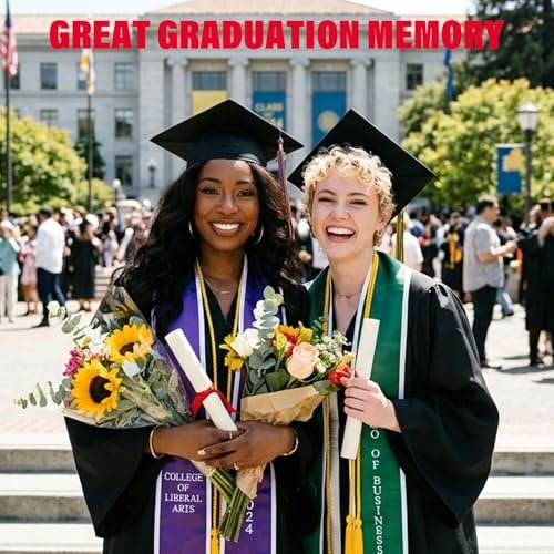 unibouti 2 Pcs Graduation Cap Headband - No-Slip Comfortable Grad Cap Headband Insert with Premium Hook and Loop Fastener, Reliable Grip for All-Day Ceremony, Fits Most Head Sizes (Black) - görsel 10