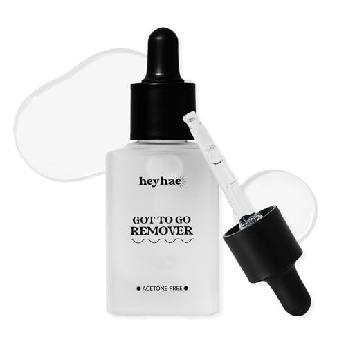 Heyhae Got To Go Remover - Semi-Cured Gel Nail Strip Remover | Non-drying Hypoallergenic Solution | Gentle and Moisturizing Acetone Free Formula - görsel 2