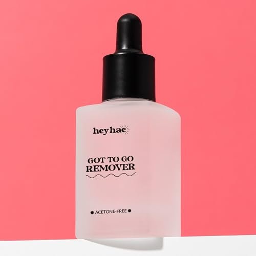 Heyhae Got To Go Remover - Semi-Cured Gel Nail Strip Remover | Non-drying Hypoallergenic Solution | Gentle and Moisturizing Acetone Free Formula - görsel 14