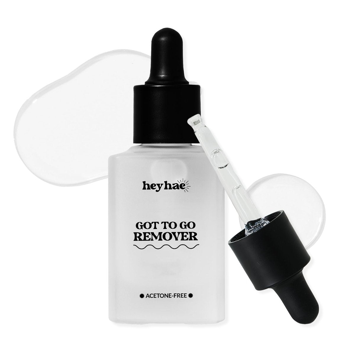 Heyhae Got To Go Remover - Semi-Cured Gel Nail Strip Remover | Non-drying Hypoallergenic Solution | Gentle and Moisturizing Acetone Free Formula - görsel 1