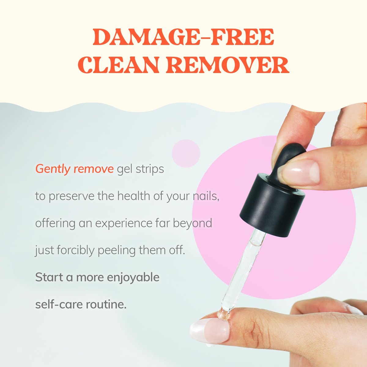 Heyhae Got To Go Remover - Semi-Cured Gel Nail Strip Remover | Non-drying Hypoallergenic Solution | Gentle and Moisturizing Acetone Free Formula - görsel 5