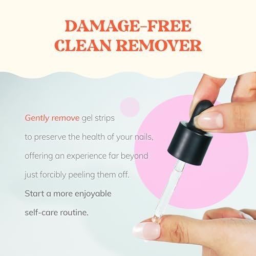 Heyhae Got To Go Remover - Semi-Cured Gel Nail Strip Remover | Non-drying Hypoallergenic Solution | Gentle and Moisturizing Acetone Free Formula - görsel 6