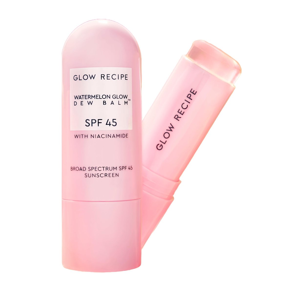 Glow Recipe Face Sunscreen Stick SPF 45 - Travel Size Roll On Korean Sunscreen with Hydrating Hyaluronic Acid & Niacinamide for a Dewy Glow - No White Cast (.58oz) Avelisse