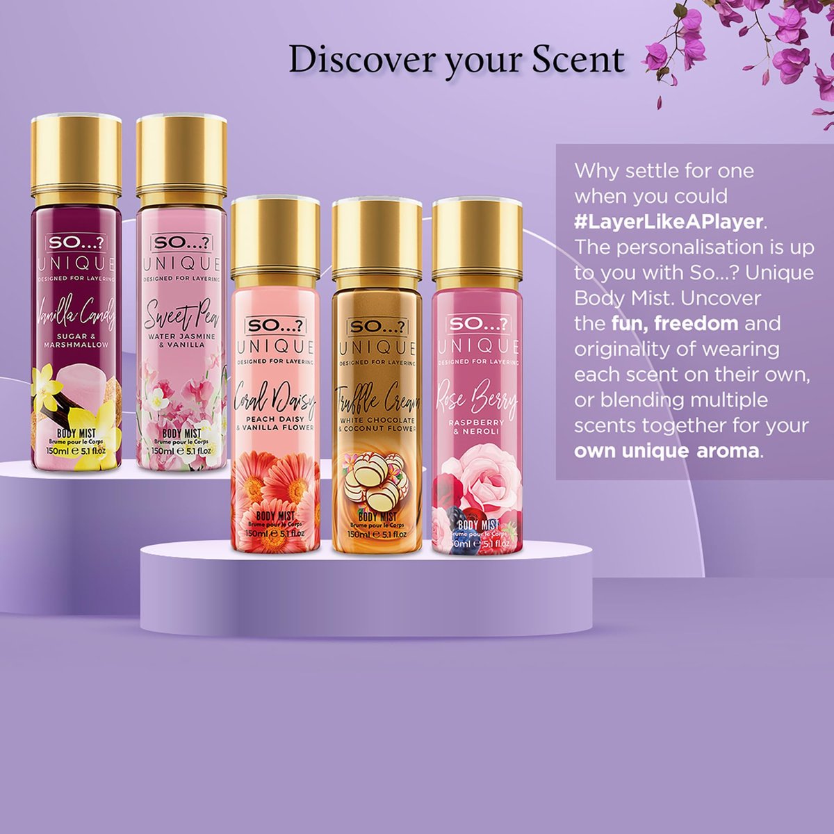 So...? Unique Rose Berry Body Mist - Floral Fruity Body Spray for Women - Vegan Perfume with Rose, Vanilla, Musk Notes - 5.1 oz - görsel 9