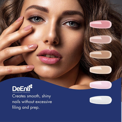 DeEnti Acrylic Nail Powder - 2oz Cover Pink | Professional Grade, Bubble-Free for Carving & Extensions