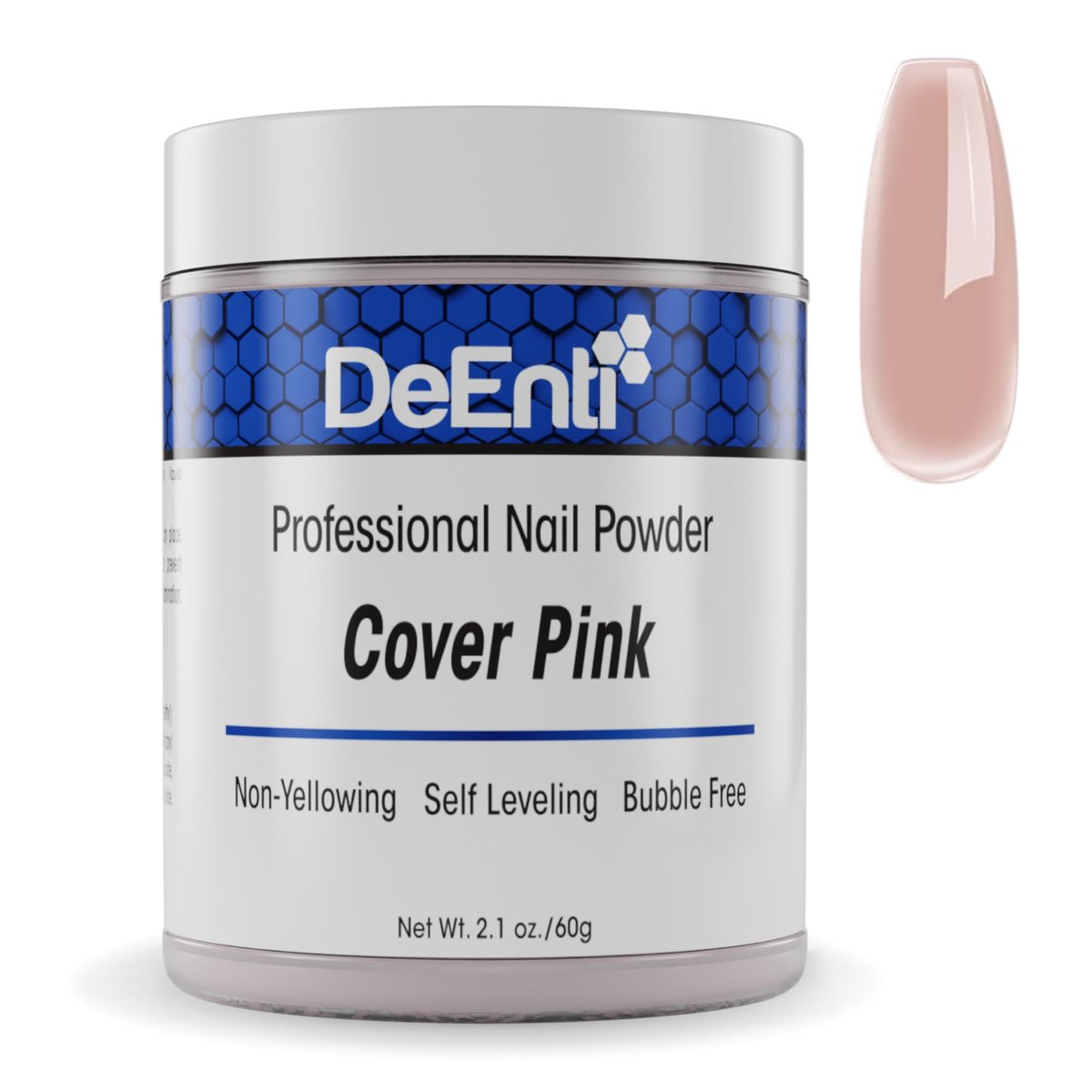 DeEnti Acrylic Nail Powder - 2oz Cover Pink | Professional Grade, Bubble-Free for Carving & Extensions - görsel 1