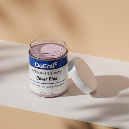 DeEnti Acrylic Nail Powder - 2oz Cover Pink | Professional Grade, Bubble-Free for Carving & Extensions