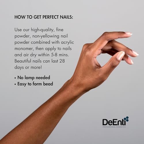 DeEnti Acrylic Nail Powder - 2oz Cover Pink | Professional Grade, Bubble-Free for Carving & Extensions - görsel 4
