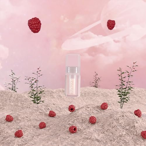 good light Taste of Space Lip Milk - Long Lasting Moisturizing Lip Primer & Mask with Collagen & Mango Seed Butter for Plumper, Hydrated Lips - Raspberry Flavor - Vegan Korean Makeup, 0.15 Fl. Oz. Avelisse
