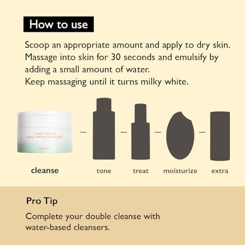 HARUHARU wonder Centella Sunflower Makeup-Melting Cleansing Balm - 3.52 oz Gentle Facial Cleanser for Heavy Makeup Removal | Korean Skincare Avelisse