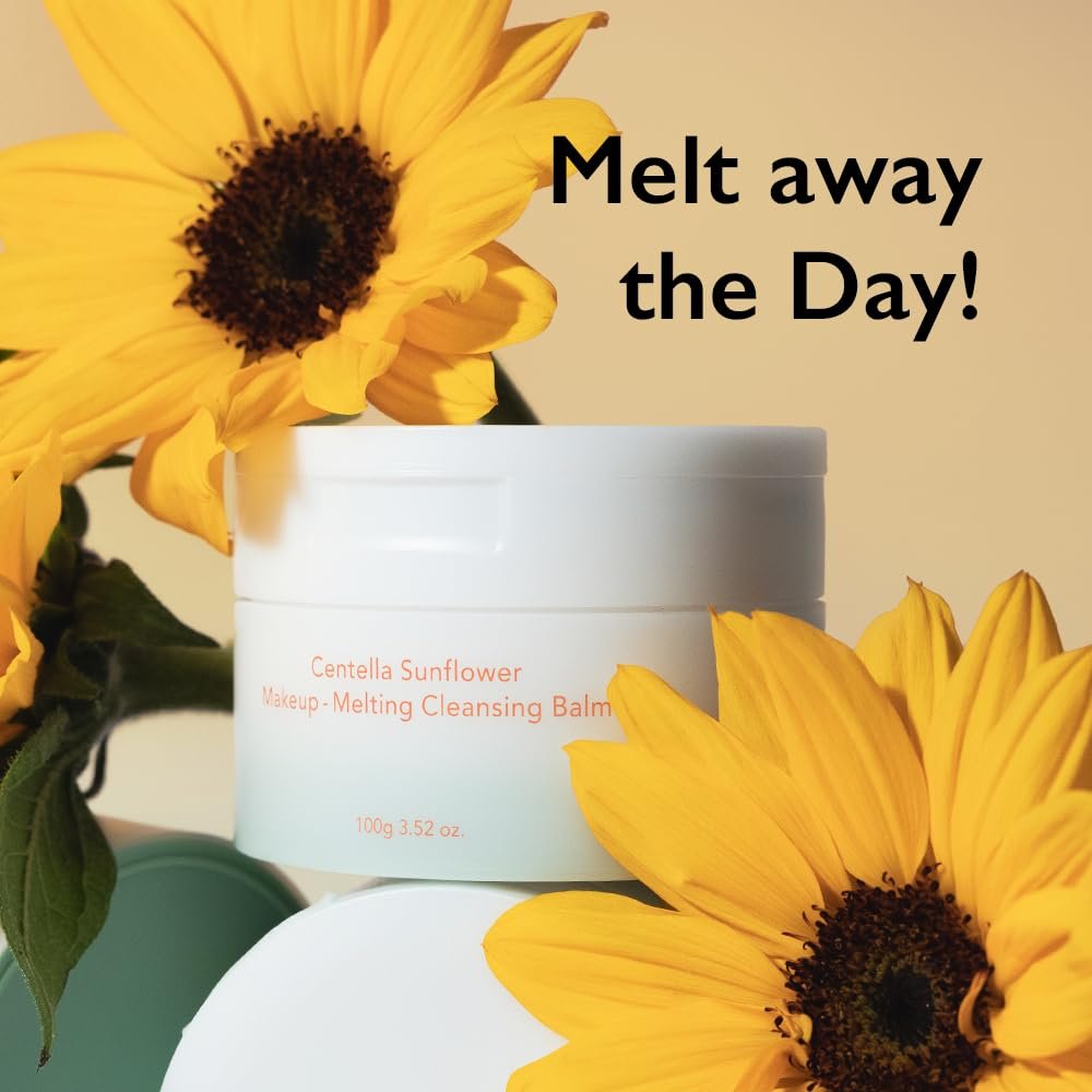 HARUHARU wonder Centella Sunflower Makeup-Melting Cleansing Balm - 3.52 oz Gentle Facial Cleanser for Heavy Makeup Removal | Korean Skincare Avelisse