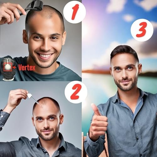 6-Pack Kirkland Minoxidil for Men Hair Regrowth Treatment, Extra Strength 5% Topical Solution, 6 Months Supply with Dropper and Microneedle Roller Avelisse