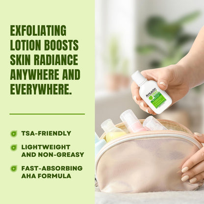 AmLactin Daily Nourish Therapeutic Body Lotion for Dry Skin – No-Scrub Exfoliator & Moisturizer with 12% Lactic Acid, 2 Fl Oz (Pack of 6) Avelisse