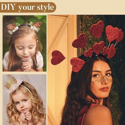 JOYRUBY Graduation Cap Headband – Firm Anti-Fall Hair Band for Graduation Cap Insert, Black Hairstyle DIY Graduates Gifts Hat Accessories for Students, Women (GradCap Not Included)