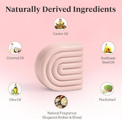 Kitsch Castor Oil Conditioner Bar Soap – Hydrating & Moisturizing Solid Conditioner for Hair Growth & Scalp Nourishment – Silicone & Paraben-Free, Vegan, Made in USA – 2.7 oz