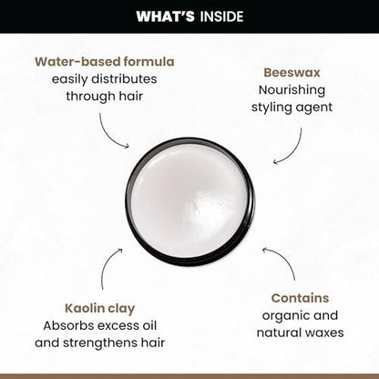 Billy Jealousy Stable Condition Matte Cream for Men – Natural Hold, Lightweight, Water-Based Hair Styling with Vanilla & White Musk Scent, 3 oz Avelisse