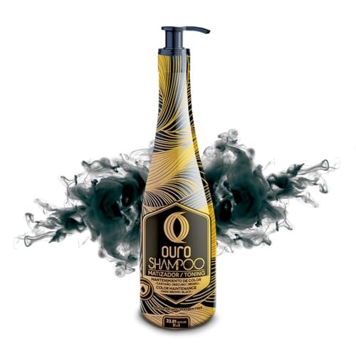 OURO Black Shampoo - Toning Color Depositing Shampoo for Dark Brown and Black Hair - 33.8 oz (1000 ml) - Mexico - görsel 2