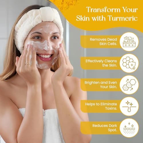 Anna's Skincare Kojic Acid Turmeric Soap Bar - 2-Pack for Radiant Complexion & Natural Glow - görsel 10
