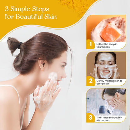 Anna's Skincare Kojic Acid Turmeric Soap Bar - 2-Pack for Radiant Complexion & Natural Glow