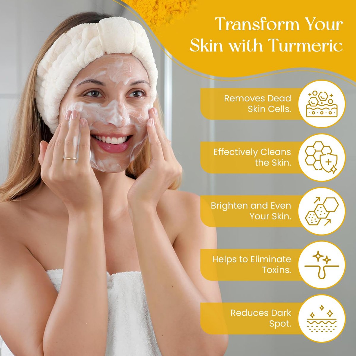 Anna's Skincare Kojic Acid Turmeric Soap Bar - 2-Pack for Radiant Complexion & Natural Glow - görsel 9