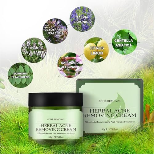 Acne Removing Face Cream - Natural Ingredients for Teens & Adults - Anti-Acne Moisturizer Pimple Cream by Grospe - görsel 6