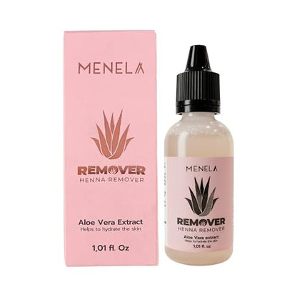 MENELA Eyebrow Henna Remover 30 ml with Aloe Vera Extract – Gentle & Effective for Clean Brow Shapes Avelisse