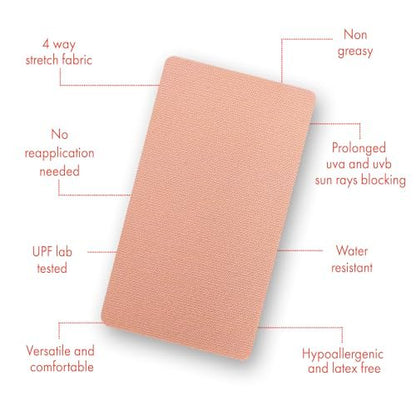 Shade Patch UPF 50+ Sunscreen Sun Patch – Chemical-Free UV Protection Patches for Targeted Skin Areas (5 Pack, Natural) Avelisse
