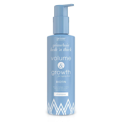 Prime Prometics PrimeHair Lush N' Thick Shampoo for Mature Women – Biotin Enriched, Sulfate-Free & Paraben-Free Volumizing Hydrating Shampoo (8.45 Fl Oz) Avelisse