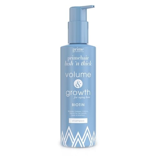 Prime Prometics PrimeHair Lush N' Thick Shampoo for Mature Women – Biotin Enriched, Sulfate-Free & Paraben-Free Volumizing Hydrating Shampoo (8.45 Fl Oz) Avelisse
