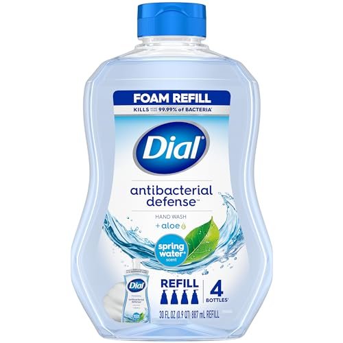 Dial Antibacterial Foaming Hand Wash Refill, Spring Water, 30 oz - görsel 2