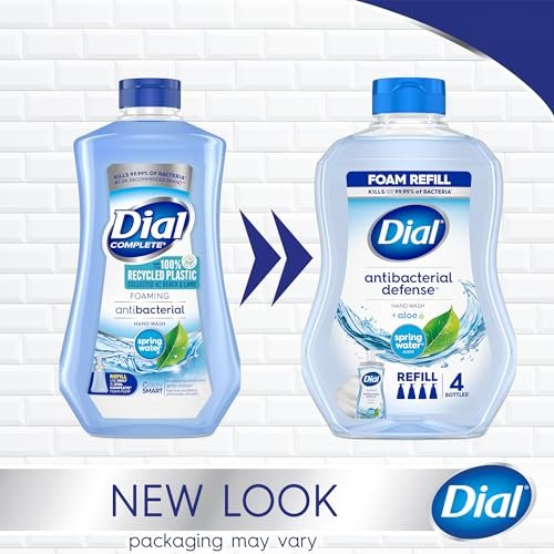 Dial Antibacterial Foaming Hand Wash Refill, Spring Water, 30 oz - görsel 4