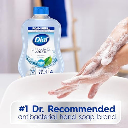 Dial Antibacterial Foaming Hand Wash Refill, Spring Water, 30 oz