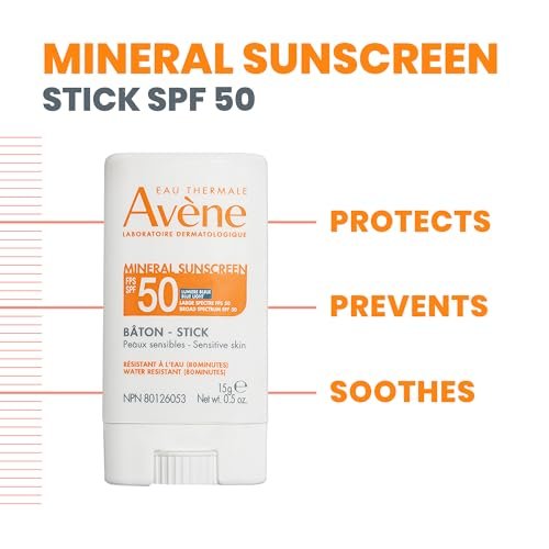 Avène Mineral Sunscreen Stick SPF 50 – 0.5 oz Broad Spectrum Protection Avelisse