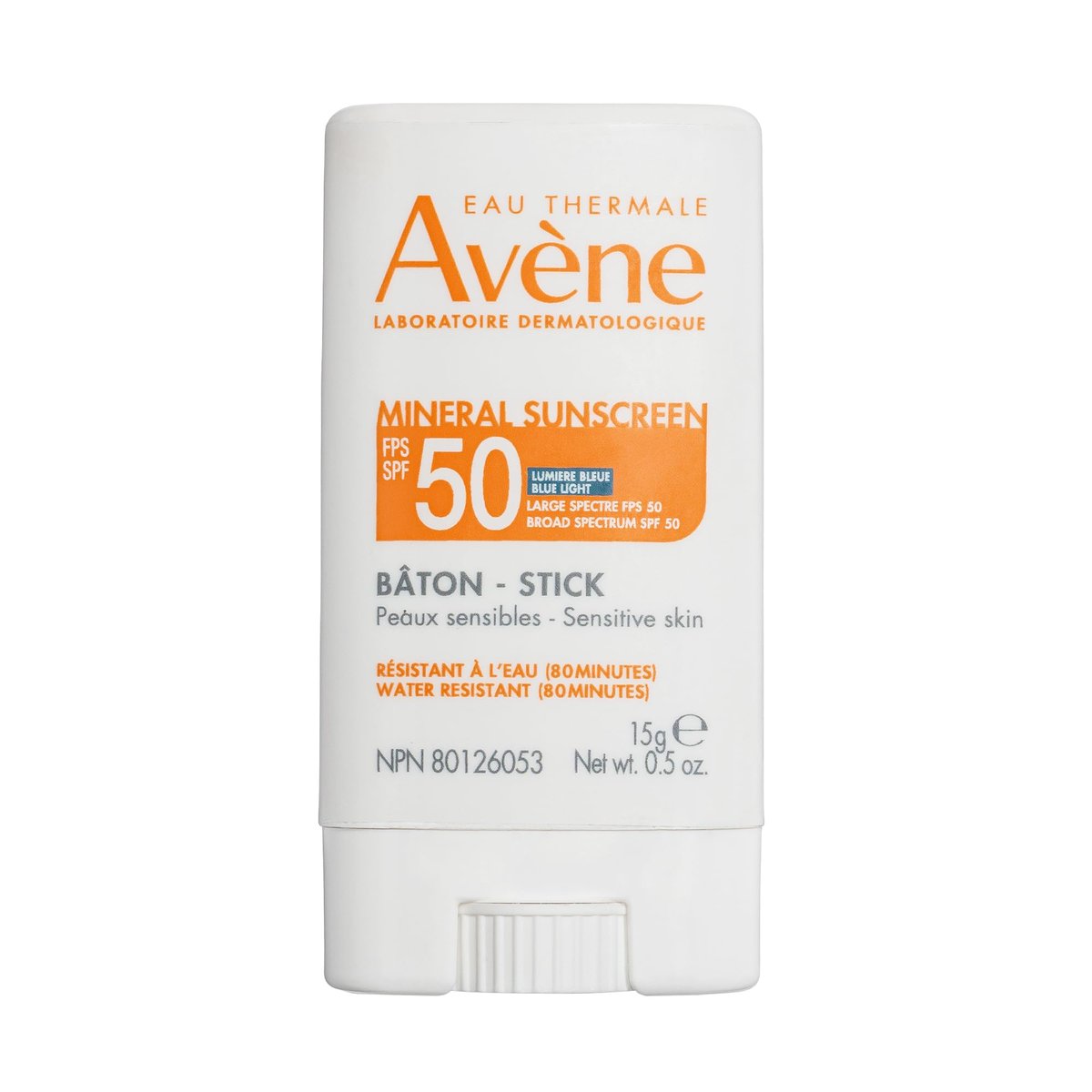 Avène Mineral Sunscreen Stick SPF 50 – 0.5 oz Broad Spectrum Protection Avelisse