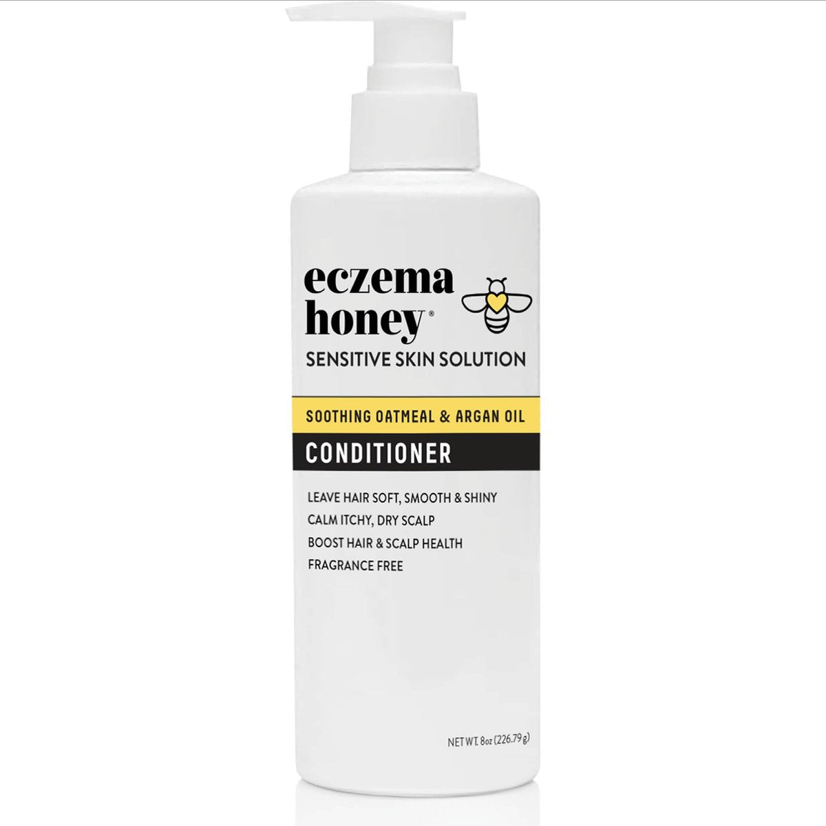 ECZEMA HONEY Nourishing Conditioner - Soothing Relief for Psoriasis, Dermatitis, Dandruff & Itchy Scalp - Daily Scalp Care for Men, Women & Kids (8 Oz) Avelisse