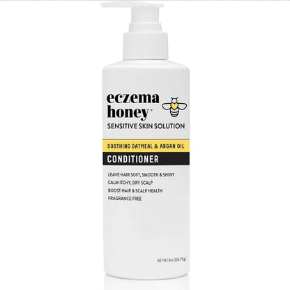 ECZEMA HONEY Nourishing Conditioner - Soothing Relief for Psoriasis, Dermatitis, Dandruff & Itchy Scalp - Daily Scalp Care for Men, Women & Kids (8 Oz) Avelisse