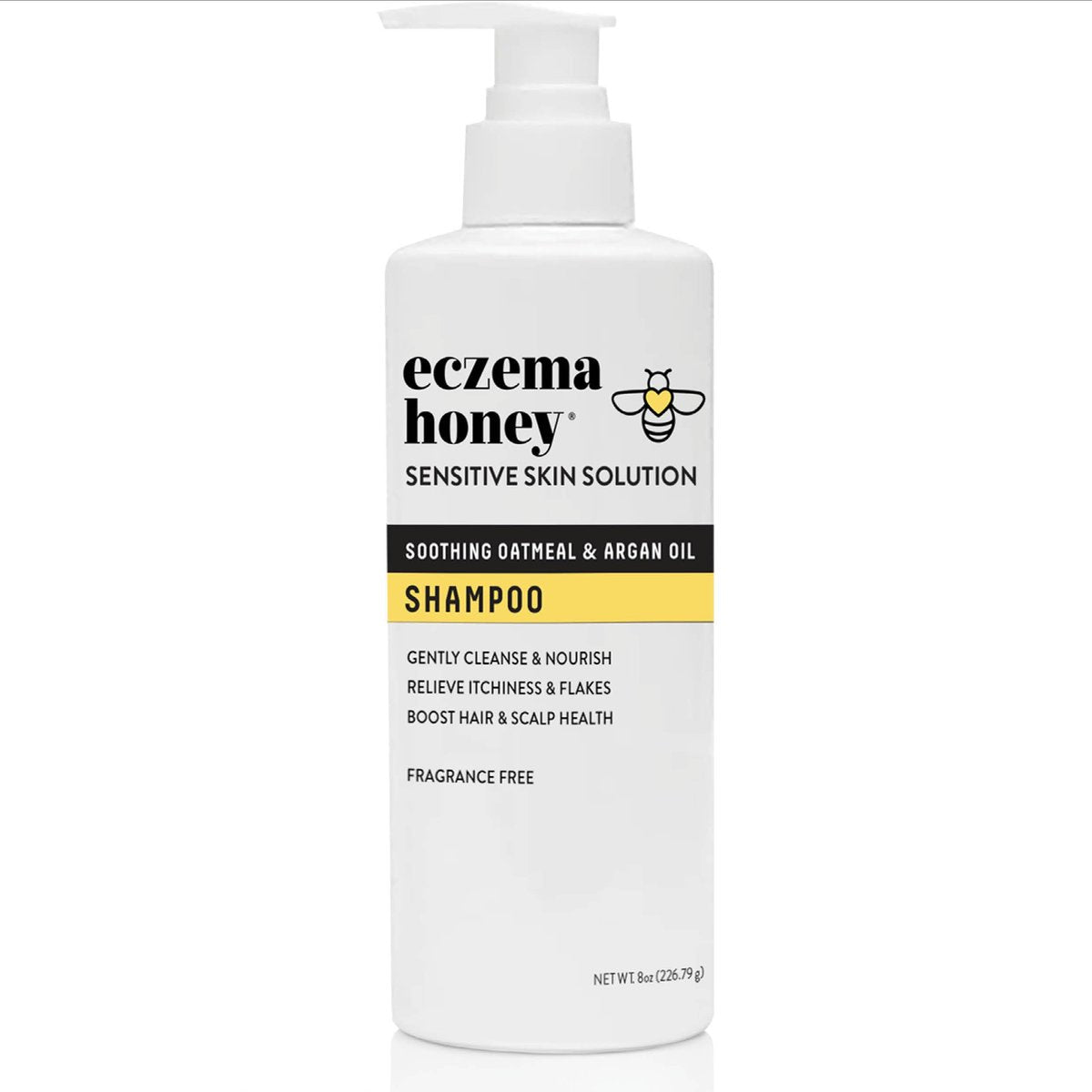 ECZEMA HONEY Nourishing Shampoo – Psoriasis, Dermatitis & Dandruff Relief – Itchy Scalp Treatment for Men, Women & Kids (8 Oz) Avelisse