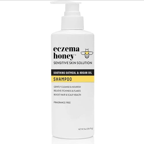 ECZEMA HONEY Nourishing Shampoo – Psoriasis, Dermatitis & Dandruff Relief – Itchy Scalp Treatment for Men, Women & Kids (8 Oz) Avelisse